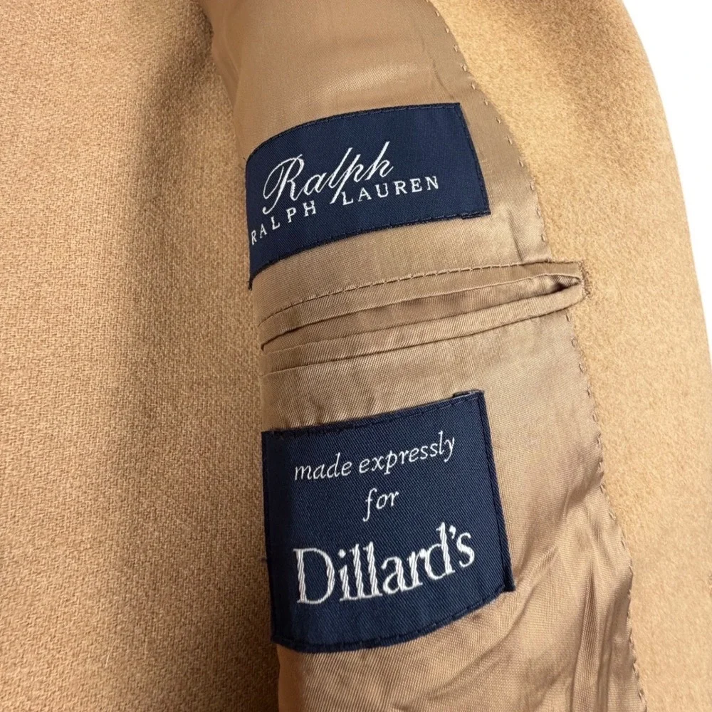 Ralph Lauren Mens Blazer Sport Coat Loro Piana 100% Camel Hair Tan 50R